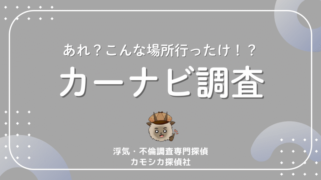 あれ?こんな場所行ったけ!?カーナビ調査